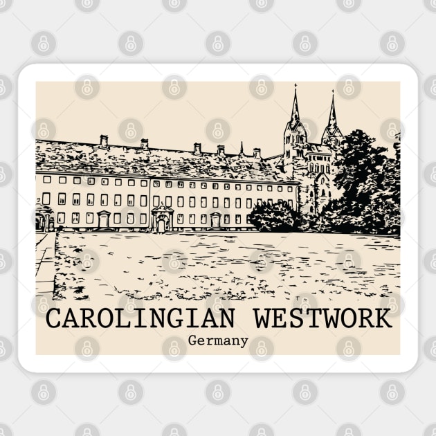 Carolingian Westwork - Germany Magnet by Lakeric